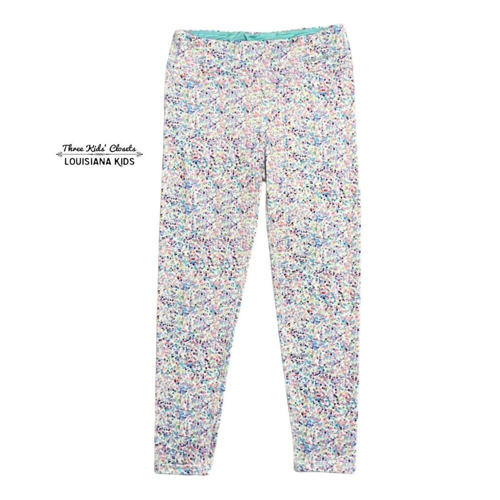 Eddie Bauer M (10/12) Colorful Confetti Dot Leggings